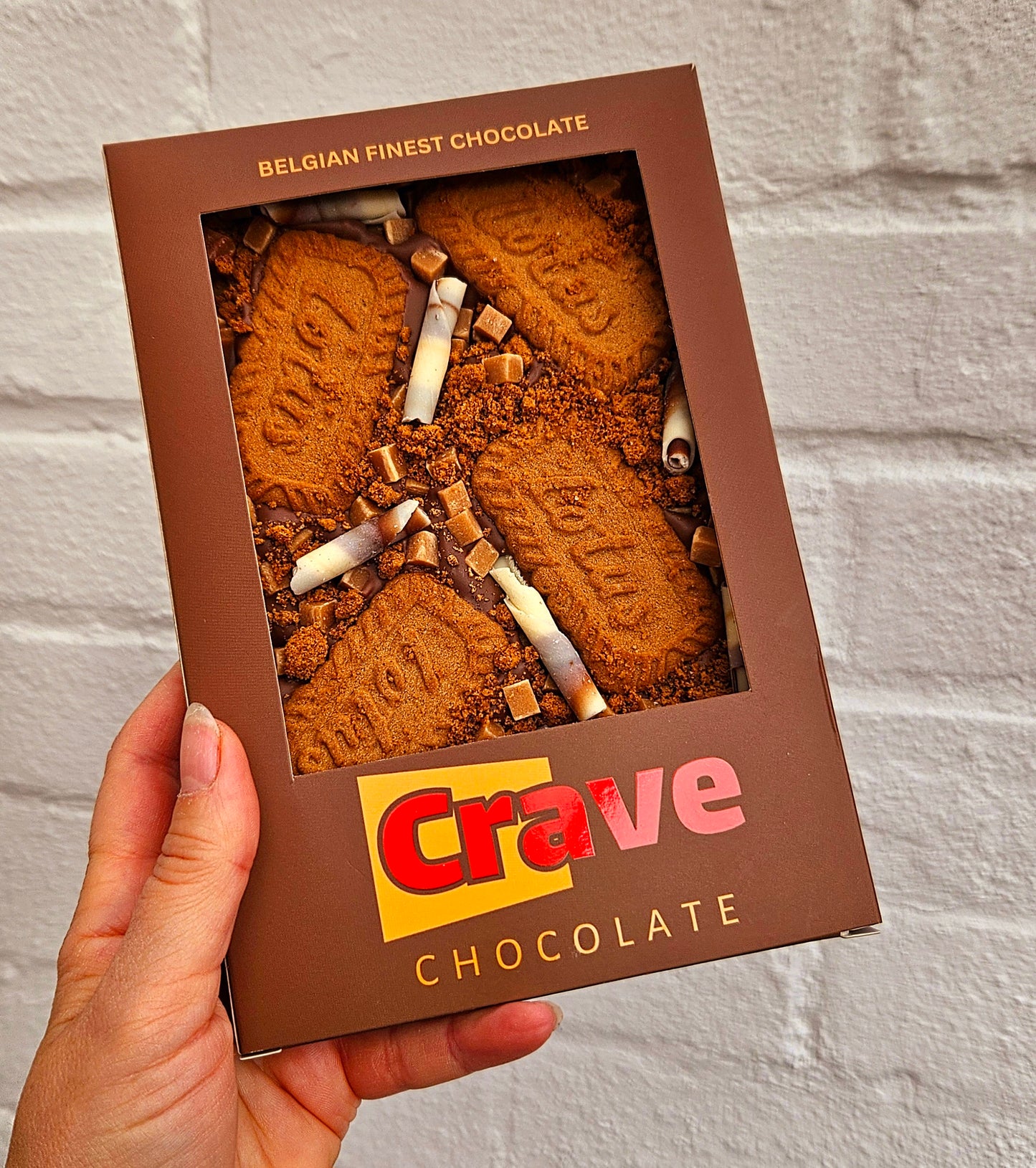 Biscoff Milk Chocolate Slab 300g